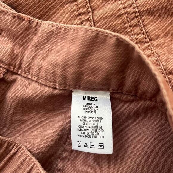 Aeropostale Women's Utility Cargo 100% Cotton Relaxed Rose Pink Pants Medium - Picture 8 of 10